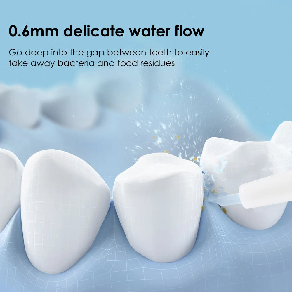 Wireless Water Flosser Electric Toothbrush Dental Scaler Smile Pro Set - White and White