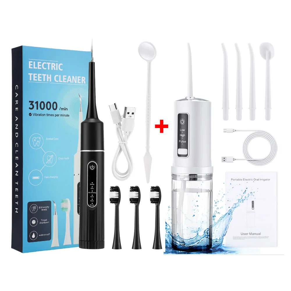 Wireless Water Flosser Electric Toothbrush Dental Scaler Smile Pro Set