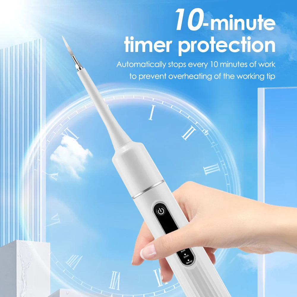 Wireless Water Flosser Electric Toothbrush Dental Scaler Smile Pro Set - Black and White