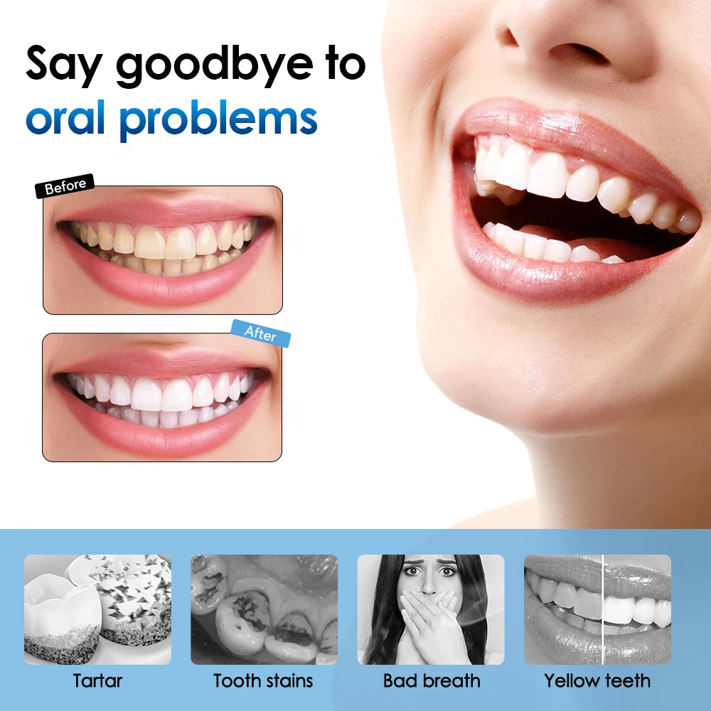 Wireless Water Flosser Electric Toothbrush Dental Scaler Smile Pro Set